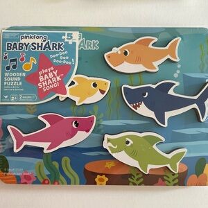 Musical Shark Wooden Sound Puzzle Pinkfong Baby Shark kids toy present